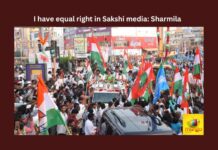 Sakshi media, Sharmila, I have equal right in Sakshi media Sharmila, Congress, Jagan, KVP Ramachandra Rao, YS Sharmila, YSR, Jagan Mohan Reddy, MANASAKSHI, Andhra Pradesh News Updates, AP Political News, AP Politics, AP Elections, Mango News