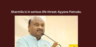 Sharmila, life threat, Ayyana Patrudu, Y.S. Jagan Mohan Reddy, Chief Minister, Security, TDP, APCC, Telugu Desam Party, minister Ayyanna Patrudu, YS Sharmila, andhra pradesh, Mango News, Uttarandhra, North Coastal AP