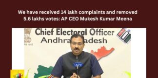 We Have Received 14 Lakh Complaints And Removed 5.6 Lakhs Votes AP CEO Mukesh Kumar Meena,We Have Received 14 Lakh Complaints,5.6 Lakhs Votes Removed,AP CEO Mukesh Kumar Meena,AP CEO,AP Voters List 2024, CEO, CEO Mukesh Kumar Meena, ECI, TDP, YSRCP,Elections, Janasena,Mango News,AP Latest News And Updates, AP Politics,AP Political News And Updates,AP CEO Mukesh Kumar Live Updates