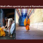 PM Modi Offers Special Prayers at Rameshwaram,PM Modi Offers Special Prayers,Special Prayers at Rameshwaram,Modi, PM of India, Rameshwaram, Ayodhya, Ram Mandir,Mango News,PM Modi visits Ram Setu,Ram Temple Inauguration,PM Modi wraps up 11 day rituals,PM Modi prayers at Sri Arulmigu Ramanathaswamy,Holy dip in Rameswaram,Rameshwaram Latest News,PM Modi Live Updates,Indian PM Narendra Modi,Narendra modi Latest News and Updates,Ayodhya Live Updates,Ayodhya Latest News