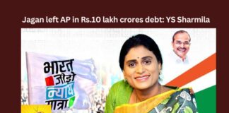 Jagan Left AP In Rs 10 Lakh Crores Debt YS Sharmila,Jagan Left AP,10 Lakh Crores Debt,YS Sharmila,YS Sharmila, AP Congress, Rahul Gandhi, Sonia Gandhi, YSR, YS Jagan,Mango News,Sharmila takes aim at brother,Andhra Pradesh is under debt,Sharmila takes over as APCC chief,Sharmila tears into YSRCP,AP in 10L crore debt trap,YS Sharmila Latest News,YS Sharmila Live Updates