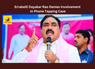 Errabelli Dayakar Rao Denies Involvement in Phone Tapping Case, Errabelli Dayakar Rao Phone Tapping Case, Phone Tapping Case, BRS, Dayakar Rao, Phone Tapping, Revanth Reddy, Telangana, Errabelli Dayakar Rao Latest News, BRS, KCR, Revanth Reddy, Political News, Mango News