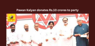Pawan Kalyan Donates Rs 10 Crores To Party, Pawan Kalyan Donates Party, 10 Crores To Party, Pawan Kalyan, Jana Sena, Varahi, Donation, Rs 10 Crores, Pawan Kalyan Party Funds, Party Funds, Donations To Party Funds, CM Jagan, AP Live Updates, Andhra Pradesh, Political News, Mango News