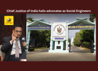 Chief Justice Of India Hails Advocates As Social Engineers, Chief Justice Of India, India Hails Advocates As Social Engineers, Social Engineers, India Hails Advocates, Lawyers, A Lawyer is a Social Engineer, Supreme Court, India, CJI, DY Chandrachud, Supreme COurt, SV University, Law Course, Mango News