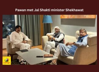 Pawan Kalyan, Jana Sena, BJP,Shekhawat, Jal Shakti, Union minister,Vijayawada,TDP,Novotel hotel,BJP,Baijayant Panda, AP Latest news and Updates, AP Politics, AP Elections,Mango News