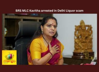 BRS MLC Kavitha Arrested in Delhi Liquor Scam, BRS MLC Kavitha Arrested, Delhi Liquor Scam, Liquor Scam, Liquor Scam Kavitha Arrested, MLC Kavitha, Nizambad, BRS, Delhi, Kavitha Arrest, KCR, KTR, Liquor Scam, Telangana, Political News, BJP,Mango News
