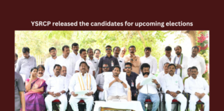 YSRCP released the candidates for upcoming elections