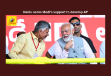 Narendra Modi, Pawan Kalyan, N Chandrababu Naidu, Praja Galam, Chilakaluripeta