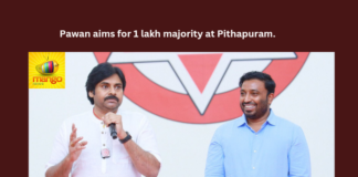 Pawan Aims For 1 Lakh Majority At Pithapuram ,Pawan Aims For 1 Lakh Majority, 1 Lakh Majority At Pithapuram, Majority At Pithapuram, 1 Lakh, Jana sena, Majority, Pawan kalyan, Pithapuram, Tea Time, Uday Srinivas, CM Jagan, AP Live Updates, Andhra Pradesh, Political News, Mango News