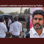 Lokesh’s Vehicles Searched Twice By Police,AP Polls,AP Politics,AP News,AP Latest News,AP Elections News,TDP News,Mango News,Andhra Pradesh Elections,Elections 2024,AP Elections 2024,YSRCP,TDP,Jana Sena,MCC,Nara Lokesh,Police,Searches,Telugu Desam,Nara Lokesh Latest News,Nara Lokesh Live,Nara Lokesh Press Meet,AP Police,Police Check the Lokesh Car,Lokesh's Convoy Vehicles Searched,Vijayawada News,Lokesh's Convoy Stopped For 2rd Time,Police Checks Lokesh's Convoy