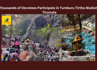 Thousands of Devotees Participate in Tumburu Tirtha Mukkoti Tirumala, Tumburu Tirtha Mukkoti Tirumala, Mukkoti Tirumala, Tirumala, Lord Balaji, TTD, Tumbura Teertham, 24000 Devotees, Tumburu Theertha Mukkoti, TTD News, Tirumala Tirupati, AP Live Updates, Andhra Pradesh, Mango News