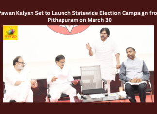 Pawan Kalyan Set to Launch Statewide Election Campaign from Pithapuram on March 30, Pawan Kalyan Set to Launch Statewide Election Campaign, Statewide Election Campaign, Election Campaign from Pithapuram, Pawan Kalyan Campaign from Pithapuram, BJP, NDA, Pawan kalyan, Pithapuram, TDP, Varahi, CM Jagan, AP Live Updates, Andhra Pradesh, Political News, Mango News