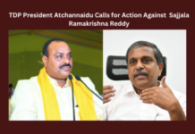 TDP President Atchannaidu Calls for Action Against Government Advisor Sajjala Ramakrishna Reddy, TDP President Atchannaidu Calls for Action, Action Against Government Advisor Sajjala Ramakrishna Reddy, Government Advisor, TDP President, Atchannaidu, Sajjala Ramakrishna Reddy, TDP, Sajjala Ramakrishna Reddy News, CM Jagan, AP Live Updates, Andhra Pradesh, Political News, Mango News