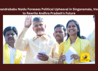 Chandrababu Naidu Foresees Political Upheaval in Singanamala Vows to Rewrite Andhra Pradesh's Future, Chandrababu Naidu Foresees, Political Upheaval in Singanamala Vows, Singanamala Vows to Rewrite Andhra Pradesh Future, Rewrite Andhra Pradesh Future, Andhra Pradesh Future, Chandrababu Andhra Pradesh, Naidu, TDP, Chandrababu, 2024 Elections, Lok Sabha Elections, AP Live Updates, Andhra Pradesh, Political News, Mango News, Mango News Telugu