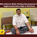 NDA Alliance Mulls Fielding Narasapuram MP Raghuramakrishna Raju in Elections, NDA Alliance Mulls Fielding Narasapuram MP, NDA Alliance, Narasapuram MP Raghuramakrishna Raju, MP Raghuramakrishna Raju, Raghuramakrishnam Raju, RRR, Narasapuram, TDP, BJP, YSRCP, Elections, Lok Sabha Elections, AP Live Updates, Andhra Pradesh, Political News, Mango News