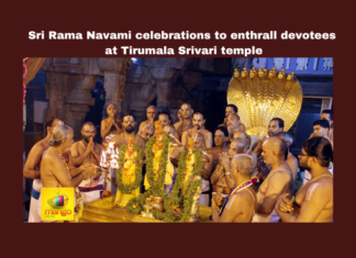 Sri Rama Navami Celebrations to Enthrall Devotees at Tirumala Srivari Temple, Sri Rama Navami Celebrations, Enthrall Devotees at Tirumala Srivari Temple, Tirumala Srivari Temple, Tirumala Sri Rama Navami Celebrations, Tirumala, Tirupati, Sri Rama Navami, Festival, Rama, Yedu kondalu, Thirupathi News, AP Live Updates, Andhra Pradesh, Mango News