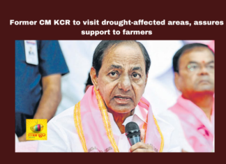 Former CM KCR to Visit Drought-Affected Areas Assures Support to Farmers, Former CM KCR to Visit Drought-Affected Areas, Assures Support to Farmers, KCR Support to Farmers, Drought-Affected Areas, KCR, BRS, Telangana, Former CM, Drought, Mandals, Election, Parliament Election, Political News, Mango News