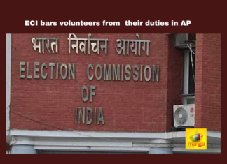 ECI Bars Volunteers In AP, ECI Bars, Volunteers In AP, Volunteers News AP, AP, ECI, Election COmmission, Mukesh Kumar Meena, Latest ECI News, General Elections, Lok Sabha Elections, AP Live Updates, Andhra Pradesh, Political News, Mango News