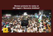 Women Protests For Water At CM Jagan's 'Memanta Siddham', Women Protests, Women Protests For Water At CM Jagan, Water Protests, Water Protests At AP, Water Problems Ap, Memanta Siddham, YS Jagan, Protest, Villagers, General Elections, Lok Sabha Elections, AP Live Updates, Andhra Pradesh, Political News, Mango News