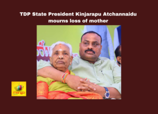 TDP State President Kinjarapu Atchannaidu Mourns Loss Of Mother, TDP State President, Atchannaidu Mourns Loss Of Mother, Loss Of Mother, State President Atchannaidu, TDP, Atchannaidu, Naidu,CBN, Nara Lokesh, General Elections, Lok Sabha Elections, AP Live Updates, Andhra Pradesh, Political News, Mango News