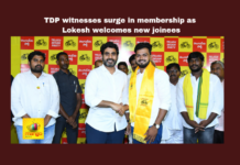TDP Witnesses Surge In Membership As Lokesh Welcomes New Joinees, Lokesh Welcomes New Joinees, TDP Witnesses Surge In Membership, TDP Welcomes New Joinees, Nara Lokesh, TDP, Joinings, CBN, Naidu, Latest TDP News, General Elections, Lok Sabha Elections, AP Live Updates, Andhra Pradesh, Political News, Mango News 