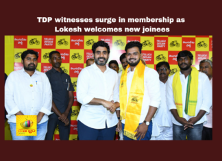 TDP Witnesses Surge In Membership As Lokesh Welcomes New Joinees, Lokesh Welcomes New Joinees, TDP Witnesses Surge In Membership, TDP Welcomes New Joinees, Nara Lokesh, TDP, Joinings, CBN, Naidu, Latest TDP News, General Elections, Lok Sabha Elections, AP Live Updates, Andhra Pradesh, Political News, Mango News 