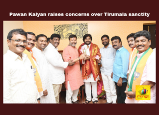 Pawan Kalyan Raises Concerns Over Tirumala Sanctity,Telugu News,AP State Assembly Elections,Mango News,Andhra Pradesh Elections,Elections 2024,AP Elections 2024,Lok Sabha Polls,AP Polls,AP Politics,AP News,AP Latest News,AP Elections News,AP Elections,AP Assembly Elections 2024,Lok Sabha Elections 2024,Pawan Kalyan,Pawan Kalyan News,Pawan Kalyan Latest News,Pawan Kalyan Speech,Pawan Kalyan Election Campaign,Tirumala Sanctity,Janasena,Janasena Party,Janasena Election Campaign,TDP,Janasena News,Pawan Dashes To Tirupati Over Intraparty Issue,Assembly,BJP,Tirupati