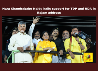 Nara Chandrababu Naidu Hails Support For TDP And NDA In Rajam Address, Chandrababu Naidu Hails Support For TDP And NDA, TDP And NDA In Rajam Address, TDP And NDA, Chandrababu Naidu Support To NDA, Telugu Desam, Chandrababu, Elections, AP, CM Jagan, Andhra Pradesh, Andhra Pradesh Elections, AP Live Updates, AP Political News, Mango News