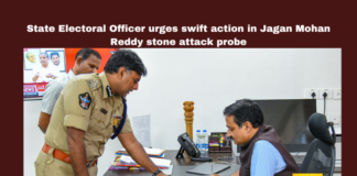 State Electoral Officer Urges Swift Action In Jagan Mohan Reddy Stone Attack Probe, State Electoral Officer Urges, Swift Action In Jagan Mohan Reddy Stone Attack, Jagan Mohan Reddy Stone Attack, Stone Attack, Election Commission of India, ECI, Meena, Mukesh Kumar, Kanti Rana, Vijayawada Police, AP, CM Jagan, Andhra Pradesh, Andhra Pradesh Elections, AP Live Updates, AP Political News, Mango News