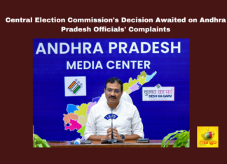 Central Election Commission's Decision Awaited On Andhra Pradesh Officials' Complaints, Central Election Commission, Andhra Pradesh Officials, Central Election Commission Complaints, Election Commission, EC, Election Commission of India, Mukesh Kumar Meena, ECI, AP Election Commission, CM Jagan, General Elections, Lok Sabha Elections, AP Live Updates, Andhra Pradesh, Political News, Mango News
