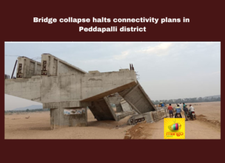 Bridge Collapse Halts Connectivity Plans In Peddapalli District, Peddapalli District Bridge Collapse, Bridge Collapse Peddapalli, Peddapalli Latest News, Peddapalli, Bridge, Collapse, TS Government, Revanth Reddy, BRS, KCR, Congress, General Elections, Lok Sabha Elections, TS Live Updates, Telangana, Political News, Mango News