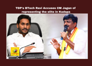 TDP's BTech Ravi Accuses CM Jagan of Representing the Elite in Kadapa, TDP BTech Ravi Accuses CM Jagan, CM Jagan Representing the Elite in Kadapa, Elite in Kadapa, TDP BTech Ravi Accuses, BTech Ravi, Kadapa, CM YS Jagan, Elections, AP, BTech Ravi Comments On Jagan, Kadapa Politics, General Elections, Lok Sabha Elections, TS Live Updates, Telangana, Political News, Mango News