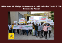 NRIs from AP Pledge to Generate 1 Lakh Jobs for Youth if TDP Returns to Power, NRIs from AP Pledge to Generate 1 Lakh Jobs, NRIs from AP, If TDP Returns to Power Generate 1 Lakh Jobs, Generate 1 Lakh Jobs NRIs AP Pledge, NRIs Pledge AP, TDP, NRI wing, IT jobs Elections Manifesto, Telugu Desam, General Elections, Lok Sabha Elections, AP Live Updates, Andhra Pradesh, Political News, Mango News