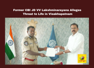 Former CBI JD VV Lakshminarayana Alleges Threat to Life in Visakhapatnam, JD Alleges Threat to Life in Visakhapatnam, JD Life in Visakhapatnam, Former CBI JD VV Lakshminarayana Alleges, Lakshminarayana Alleges, JD Lakshmi Narayana, Jai Bharat National Party, Jai Bheem, Elections, Visakhapatnam, Elections, Life Threat, General Elections, Lok Sabha Elections, AP Live Updates, Andhra Pradesh, Political News, Mango News