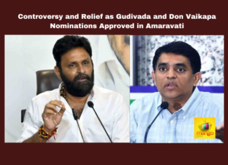 Controversy and Relief as Gudivada and Don Vaikapa Nominations Approved in Amaravati, Controversy and Relief as Gudivada, Don Vaikapa Nominations Approved in Amaravati, Gudivada Controversy, Don Vaikapa Nominations, Amaravati Politics News, Gudivada Politics, Buggana, Kodali Nani, Nomination, Returning Officers, ECI, Elections, Confusion, General Elections, Lok Sabha Elections, AP Live Updates, Andhra Pradesh, Political News, Mango News