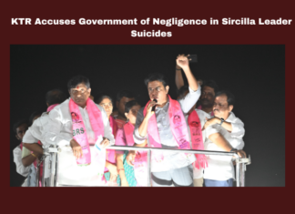 KTR Accuses Government of Negligence in Sircilla Leader Suicides, KTR Accuses Government of Negligence, Negligence in Sircilla Leader Suicides, Sircilla Leader Suicides, KTR Accuses Government, Government of Negligence, BRS, KTR, Siricilla, Weavers, Suicides, Sircilla Politics, General Elections, Lok Sabha Elections, AP Live Updates, Andhra Pradesh, Political News, Mango News