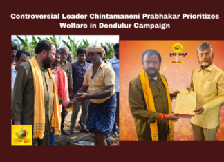 Controversial Leader Chintamaneni Prabhakar Prioritizes Welfare in Dendulur Campaign, Controversial Leader Chintamaneni Prabhakar, Chintamaneni Prabhakar Prioritizes Welfare in Dendulur, Dendulur Campaign, Controversial Leader, Chintamaneni Prabhakar, Eluru, Denduluru, TDP, Controversy, Kolleru, eneral Elections, Lok Sabha Elections, AP Live Updates, Andhra Pradesh, Political News, Mango News