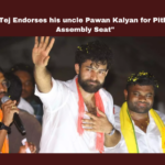 Varun Tej Endorses His Uncle Pawan Kalyan For Pithapuram Assembly Seat", Varun Tej Endorses, Varun Tej Joins Pithapuram Campaign, Varun Tej Pithapuram Campaign Trail, Actors Campaign in Pithapuram, Celebrity Campaign in Pithapuram, Pawan Kalyan, Varun Tej, Jana Sena, JSP, Manohar Nadendla, Naidu, CBN, TDP, BJP, Modi, General Elections, Lok Sabha Elections, AP Live Updates, Andhra Pradesh, Political News, Mango News