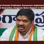 Minister Ponnam Prabhakar Announces Implementation of First Guarantee Congress Gains Support in Siddipet, Ponnam Prabhakar Announces Implementation of First Guarantee, Implementation of First Guarantee, Congress Gains Support in Siddipet, Congress First Guarantee Implementation, Minister Ponnam Prabhakar, Congress, Siddipet, Electoral Promises, Political Support, Bandi Sanjay, Election Contest, Governance, Transparency, Accountability, General Elections, Lok Sabha Elections, AP Live Updates, Andhra Pradesh, Political News, Mango News
