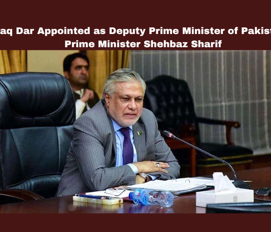 Ishaq Dar, Deputy Prime Minister, Pakistan, Shehbaz Sharif, PML-N, Cabinet Division, government appointment, political dynamics, Pakistan People's Party, Asif Ali Zardari.