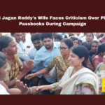 AP CM Jagan Reddy's Wife Faces Criticism Over Photo in Passbooks During Campaign, AP CM Jagan Reddy's Wife Faces Criticism, Jagan Faces Criticism, Criticism Over Photo in Passbooks, Jagan Wife Faces Criticism During Campaign, Kadapa, Jaganmohan Reddy, Bharti Reddy, Election Campaign, Vaikapa Leader, Kadapa District, Kadapa Politics, CM Jagan, General Elections, Lok Sabha Elections, Political News, AP Live Updates, Andhra Pradesh, Mango News