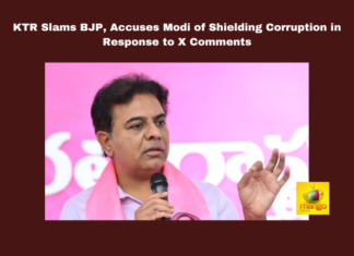 KTR Slams BJP Accuses Modi of Shielding Corruption in Response to X Comments, KTR Slams BJP, Accuses Modi of Shielding Corruption, Shielding Corruption, Hyderabad, KTR, BJP, Corruption, Prime Minister Modi, X Comments, Central Investigation Agencies, Kaleswaram Project, Political Dissent, Governance Transparency, General Elections, Lok Sabha Elections, Political News, TS Live Updates, Telangana, Mango News