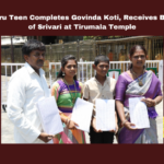 Bengaluru Teen Completes Govinda Koti Receives Blessings of Srivari at Tirumala Temple, Bengaluru Teen Completes Govinda Koti, Bengaluru, Tirumala Temple, Govinda Koti, Srivari Darshan, Kumari Keerthana, Spiritual Journey, Tirumala Tirupati Devasthanams (TTD), Sri Venkateswara Swamy, Break Darshan, Divine Experience, AP Live Updates, Andhra Pradesh, Mango News