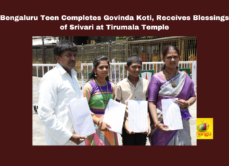 Bengaluru Teen Completes Govinda Koti Receives Blessings of Srivari at Tirumala Temple, Bengaluru Teen Completes Govinda Koti, Bengaluru, Tirumala Temple, Govinda Koti, Srivari Darshan, Kumari Keerthana, Spiritual Journey, Tirumala Tirupati Devasthanams (TTD), Sri Venkateswara Swamy, Break Darshan, Divine Experience, AP Live Updates, Andhra Pradesh, Mango News