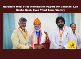 Narendra Modi Files Nomination Papers for Varanasi Lok Sabha Seat Eyes Third Term Victory, Narendra Modi Files Nomination, Eyes Third Term Victory, Varanasi Lok Sabha Seat, Narendra Modi Files Nomination In Varanasi, Narendra Modi, Varanasi, Lok Sabha, 2024 Elections, BJP, Congress, Ajay Rai, Uttar Pradesh, Nomination, Campaign, Lok Sabha Elections, India, Political News, Mango News