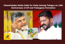 Chandrababu Naidu Calls For Unity Among Telugus On 10 Th Anniversary Of AP And Telangana Formation,10Th Anniversary Of AP And Telangana Formation,Chandrababu Naidu Calls For Unity Among Telugus,10Th Anniversary Of AP,10Th Anniversary Of Telangana,Ap,Telangana, 2047 Vision, Chandrababu Naidu, Economic Reforms, Empowerment, Poverty Eradication, Telugu Unity, Wealth Creation,Hyderabad,Mango News