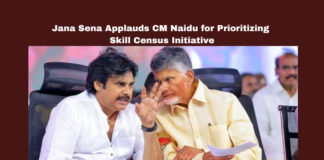 Jana Sena Applauds CM Naidu for Prioritizing Skill Census Initiative, Jana Sena Applauds CM Naidu, Skill Census Initiative, Skill Census, Chandrababu Naidu, Pawan Kalyan, Jana Sena, Youth Empowerment, Andhra Pradesh Politics, Skill Development, Entrepreneurship, Tribal Talent, NDA Government, AP CM, AP Live Updates, AP Politics, Political News, Mango News