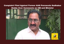 Complaint Filed Against Former AAG Ponnavolu Sudhakar Reddy Over Comments on CM and Minister, Complaint Filed Against Former AAG, Former AAG Ponnavolu Sudhakar Reddy, Comments on CM and Minister, AAG, Amaravati, TDP, Ponnavolu Sudhakar Reddy, Chandrababu Naidu, Lokesh, YSRCP, Andhra Pradesh, AP Live Updates, AP Politics, Political News, Mango News