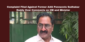 Complaint Filed Against Former AAG Ponnavolu Sudhakar Reddy Over Comments on CM and Minister, Complaint Filed Against Former AAG, Former AAG Ponnavolu Sudhakar Reddy, Comments on CM and Minister, AAG, Amaravati, TDP, Ponnavolu Sudhakar Reddy, Chandrababu Naidu, Lokesh, YSRCP, Andhra Pradesh, AP Live Updates, AP Politics, Political News, Mango News