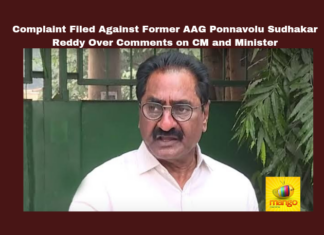 Complaint Filed Against Former AAG Ponnavolu Sudhakar Reddy Over Comments on CM and Minister, Complaint Filed Against Former AAG, Former AAG Ponnavolu Sudhakar Reddy, Comments on CM and Minister, AAG, Amaravati, TDP, Ponnavolu Sudhakar Reddy, Chandrababu Naidu, Lokesh, YSRCP, Andhra Pradesh, AP Live Updates, AP Politics, Political News, Mango News